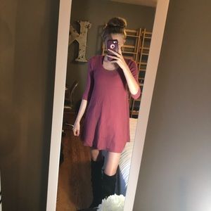 Raspberry Colored American Eagle Sweater Dress